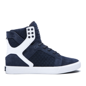 Tenis Altos Supra SKYTOP Hombre Azul Marino/Azul Marino/Blancas (MX-79987)